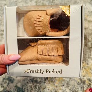 Freshly Picked Tan Baby Moccasins